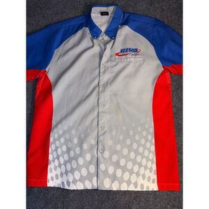 Vicci RIVA Motorsports Miami Shirt Men L Multi Short Sleeve Collared Button Down